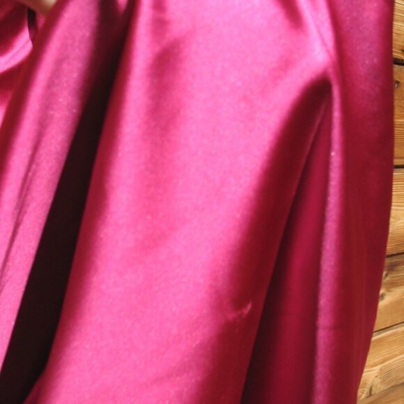 Mac Duggal 26654 Gathered One Shoulder Satin Faux Wrap Gown Dress - Picture 12 of 16